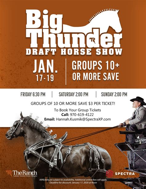 big thunder draft horse show 2024 tickets|big thunder draft 2024.